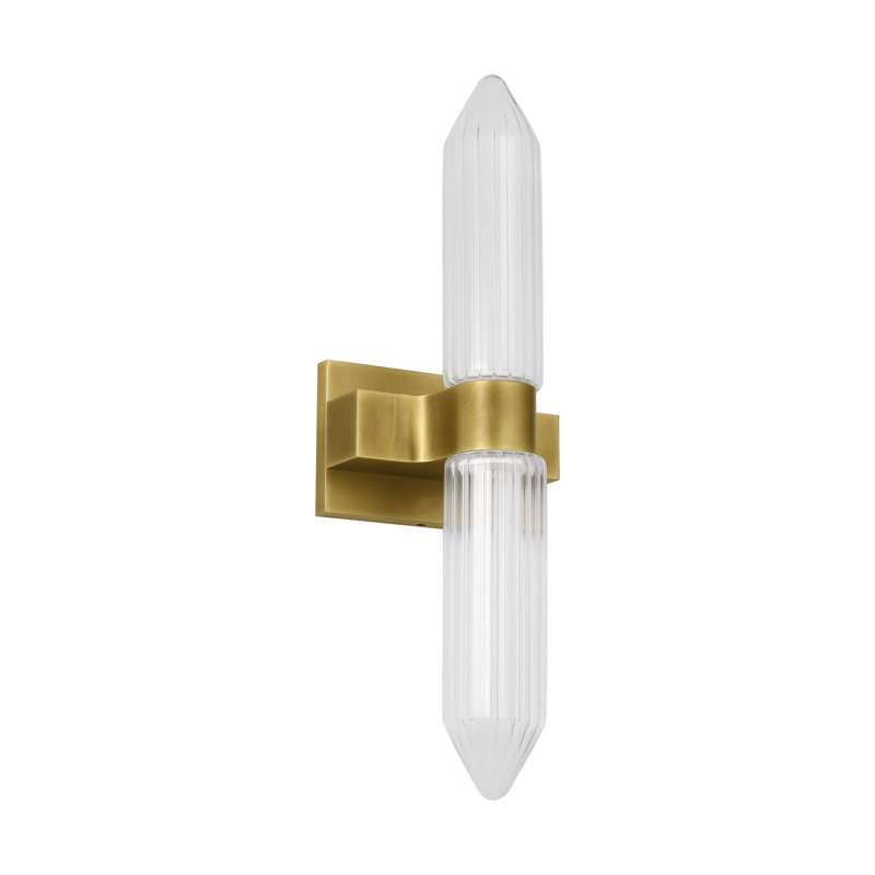 Langston 1 - Light LED Bath Sconce, Plated Brass