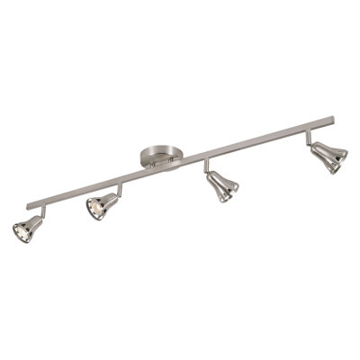 39'' 4 -Light Fixed Track Track Kit with Adjustable Head