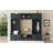 4-In-1 Detachable Hall Tree With Storage And 7 Hooks, Multiple Functions Hallway Coat Rack With Storage Drawers And Cabinet, Antique Blue Shoe Bench For Entryway Hallway