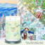 Bougie scintillante parfumée neige scintillante