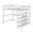 Full Size Loft Bed With Shelves And Desk-837635029