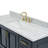 Stafford 61 " W Freestanding Standard 1 Single Vanity Bathroom Vanity With Carrara Marble Top-138338122-93359271