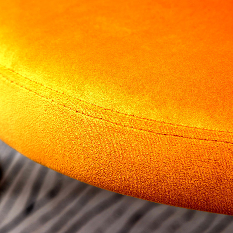 Chaise rembourrée Amoa Wilde, Jaune