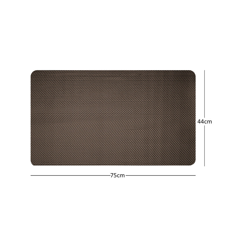 Plastic / Acrylic Shower Mat, Gray/Brown, 44cm, 75cm