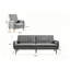Modern Upholstered Living Room Set With Wooden Legs & Convertible Backrest-145362532-145362530