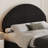 Bensu Luxury Curve-Shaped Headboard Bed Frame, Elegant Boucle Upholstered Platform Bed with Modern Design-756670530-756670531