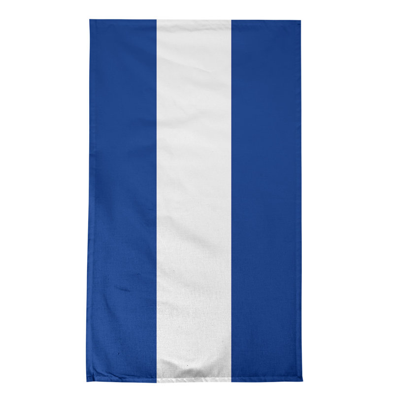 Anaheim Stripe Tea Towel Kitchen Towel, Cotton Twill, Royal Blue/White/Royal Blue