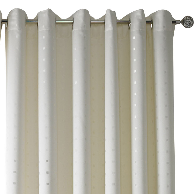 Norush Madison Eyelet Ring Top Curtains, 228 W x 228 D cm, Cream
