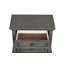 Table de chevet 2 tiroirs Meade, gris-351678315