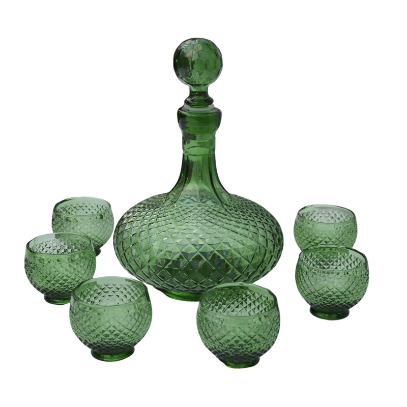 7 - Piece Glass Beverage Server Set
