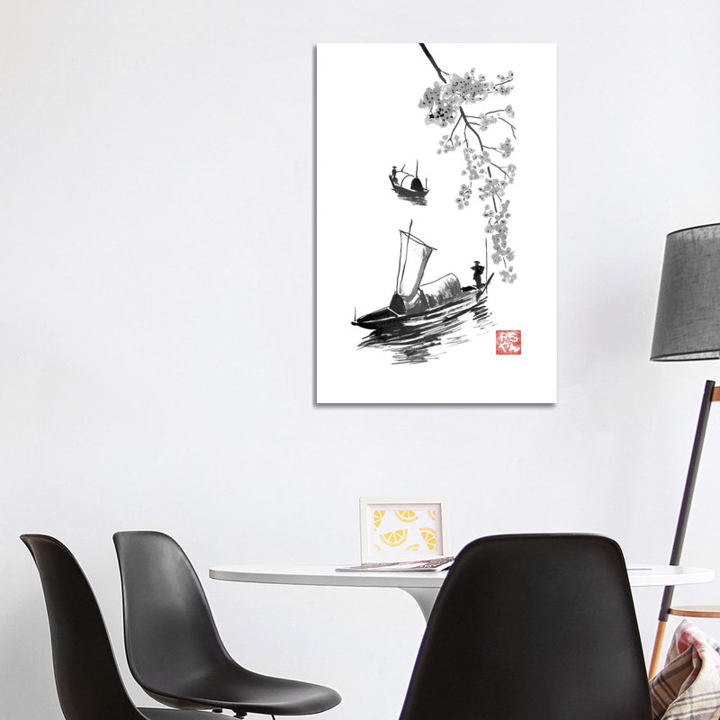 Fishermen by Péchane - Print on Canvas, 101.6 cm H x 66.04 cm W x 1.91 cm D, Wrapped Canvas
