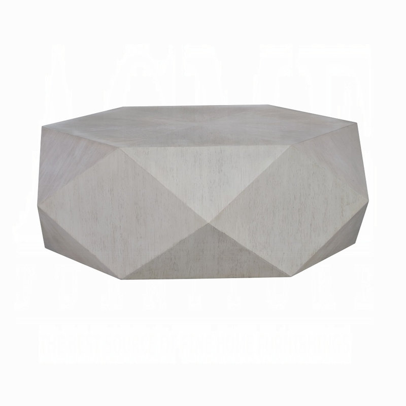 Table basse Hanniel, Blanc antique