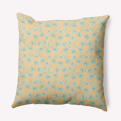 Floral Outdoor Reversible Throw Pillow