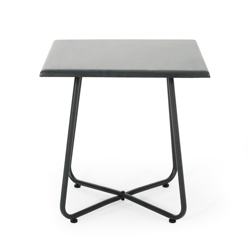 Modern 18" Table In With Dependability Side, Built Strong, Gray