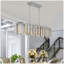 (Identique à W1340P189407 / L5018) Luminaire de lustre de plafond ovale moderne en cristal de luxe (sans ampoules)
