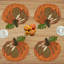 Ensemble de napperons perlés faits à la main avec motif de citrouille d'automne pour un décor de table des fêtes sans égratignures-72752228