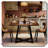 Vintage Square Wood Table Classic Design Flexible Multi-Scene Use-251867564