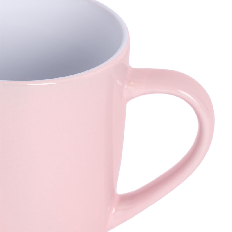 Argon Tableware - Coloured Coffee Mugs, Pink