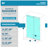 KW04 62 - 66 In. W X 76 In. H Single Sliding Frameless Shower Door With 3/8 In. Clear Glass-101548261