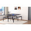 Lit plateforme en acier à profil haut 18 po Lawrenceville, robuste, espace sous le lit, sans sommier-1813006865