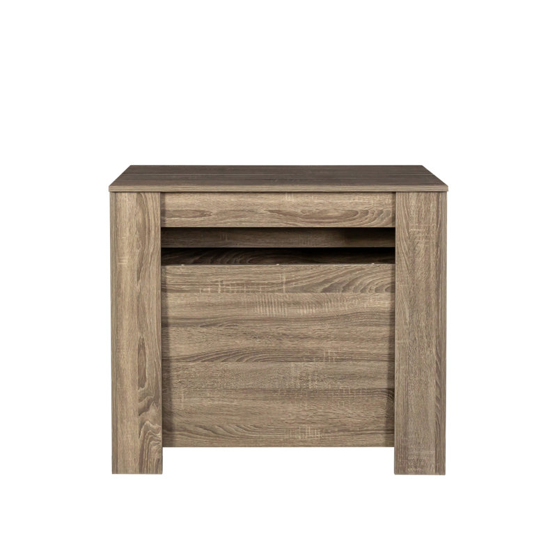 Console multifonctionnelle extensible, Bois naturel délavé