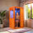 KISRAIS Upgraded Indoor Sauna Single Person Low EMF Far Infrared Sauna with Reading Light, Chromotherapy Light, Bluetooth Speakers, Made from Okoume, Left Side Door-92914341-107968588