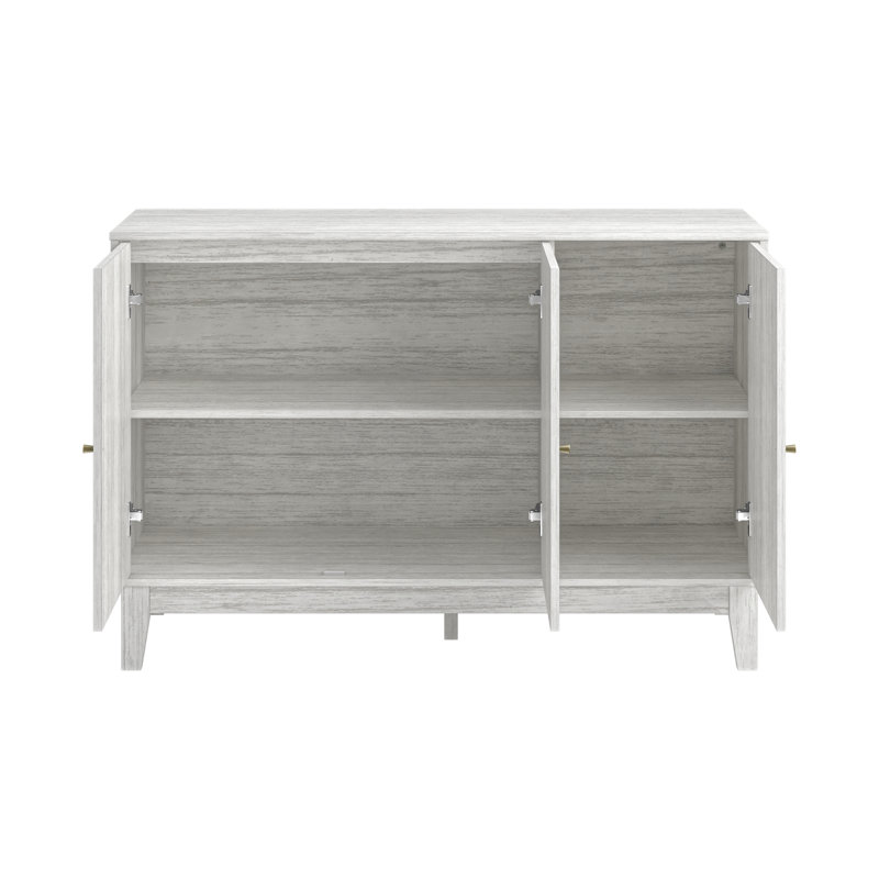 Trosclair 45.94'' Sideboard Buffet, Pearl White Oak