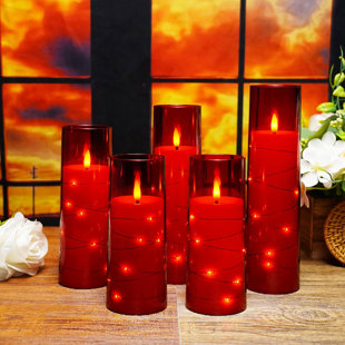 Hollow Candles Wax Luminaries 2.5 diameter by 3, 4, 5.5