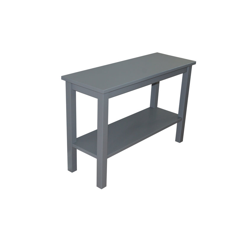 Console en bois massif 44 po Haralan, Graphite
