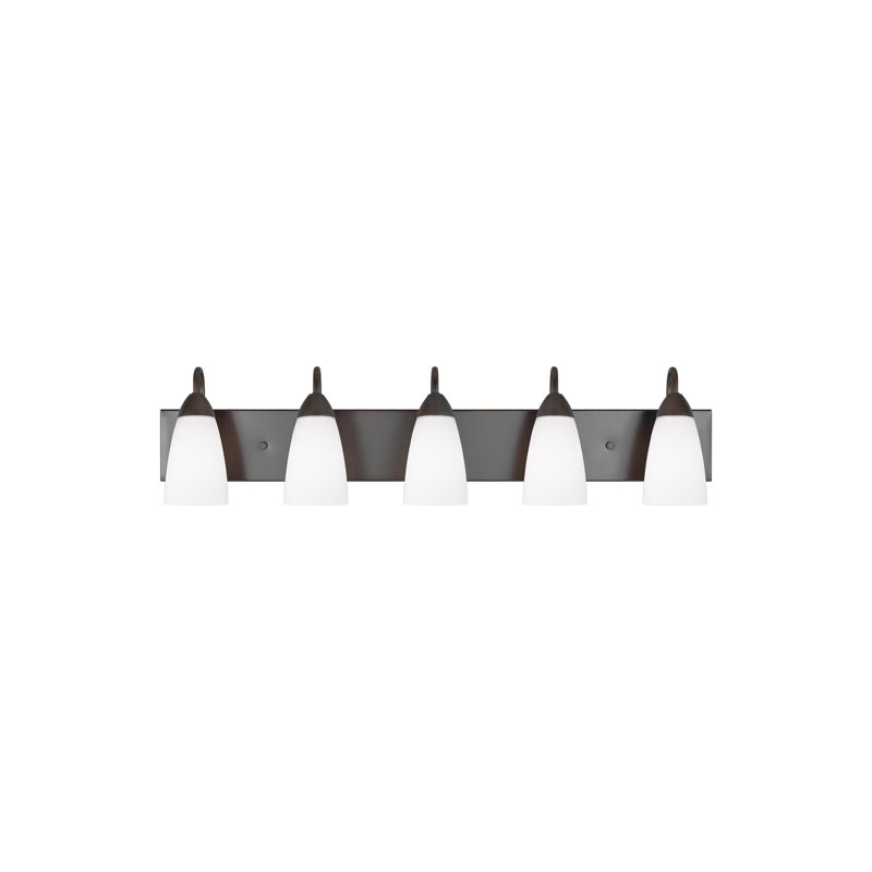 5 - Light Dimmable Vanity Light, Burnt Sienna, No
