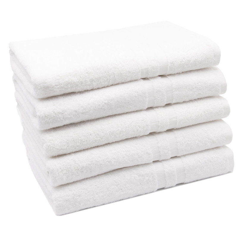 Midweight Bath Towel, White