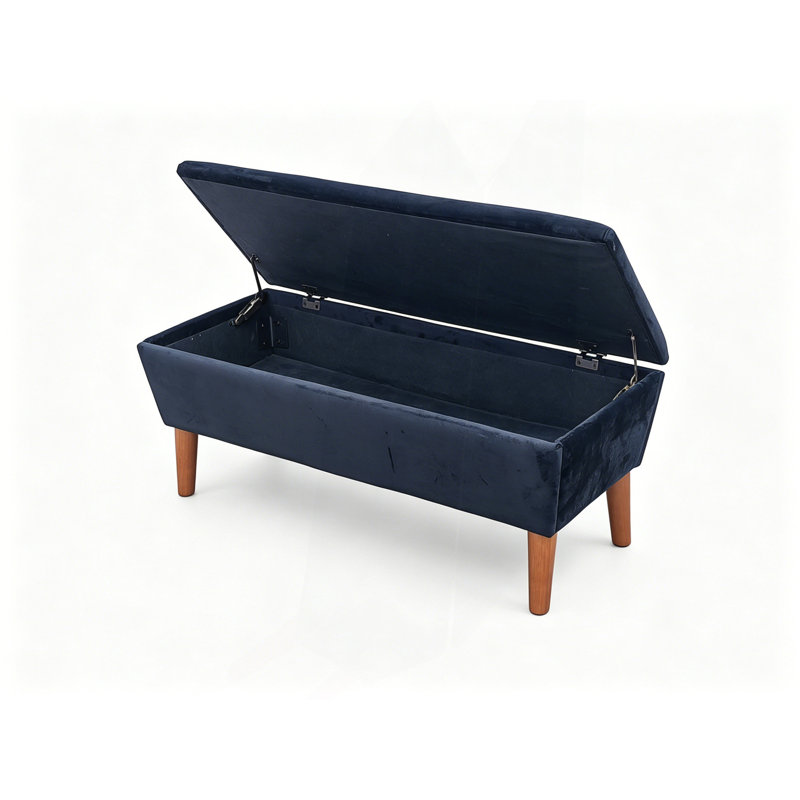 Banc rectangulaire avec repose-pieds, tabouret bas moderne avec repose-pieds, banc à chaussures multi-usage et banc de bout de lit