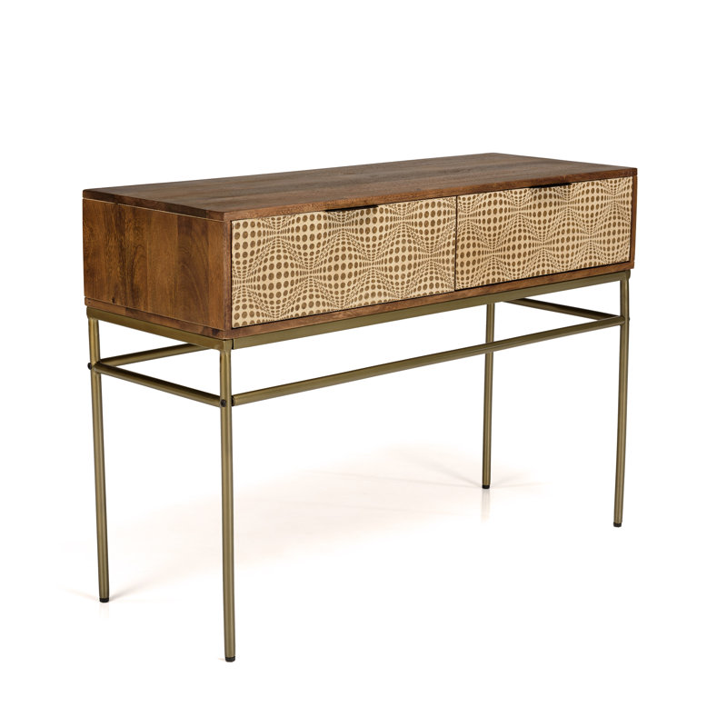 Aletza 110cm Solid Wood Console Table