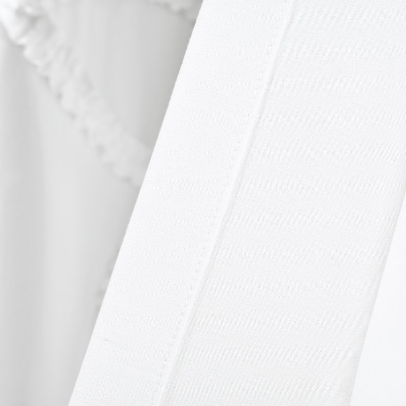 Paire de rideaux semi-transparents avec passe-tringle Ruffle