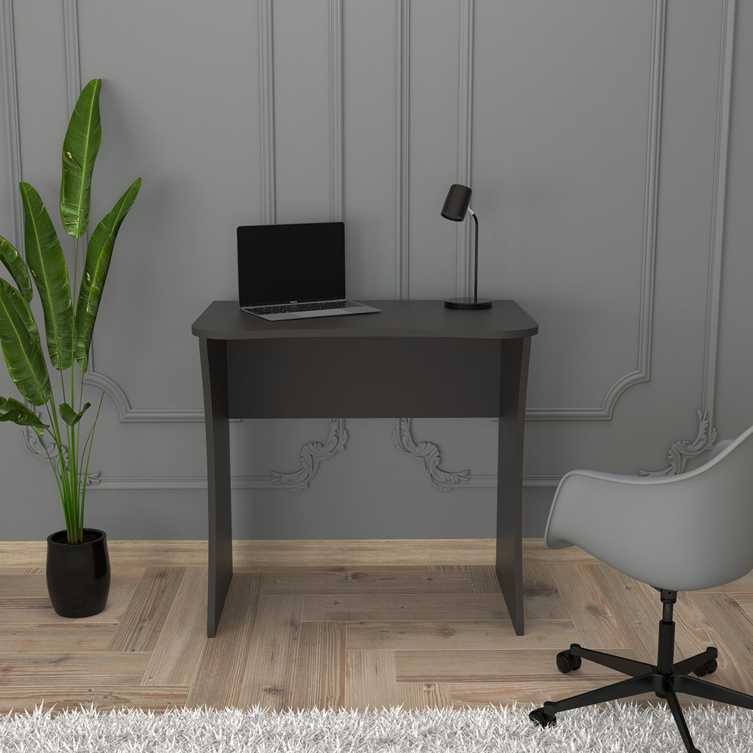 Bimossa Mila 80cm Modern Desk, 2 Sizes & 3 Colours, Compact Working Desks, Writing Desk, Laptop & PC Desk and Table, Stylish Office Desks, Kids Desk a