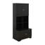 Grande armoire de rangement pour plancher de salle de bain avec 4 portes et tablettes réglables-2089123479