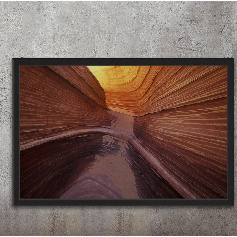 Wrapped Canvas Print, 16cm H x 24cm W, Black Framed