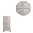 Solid Wood 35'' W 5 - Drawer Dresser