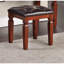Ensemble de meuble-lavabo classique en cerisier avec tabouret et 3 tiroirs de rangement