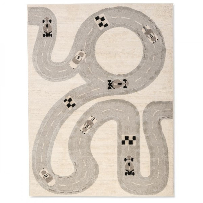 Tapis 4 pi x 6 pi Elio Kids, Ivoire-gris