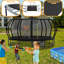 Trampoline d'extérieur 16 pi 16 po pour enfants et adultes antirouille-110438593