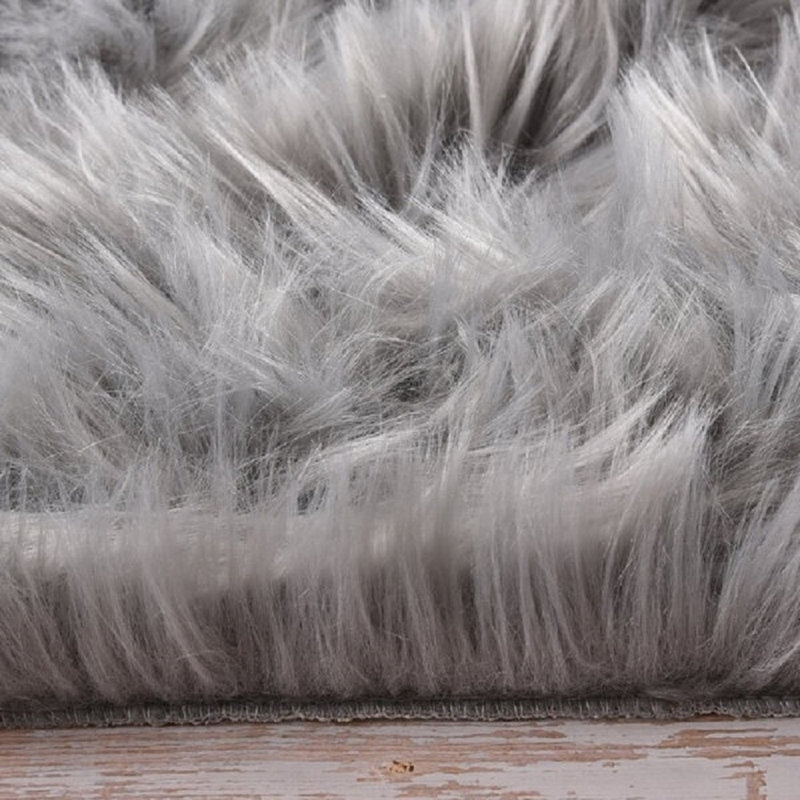 Kawena Faux Sheepskin Indoor Rug, Rectangle 10' x 14'