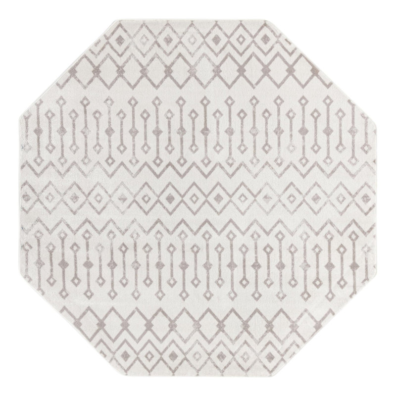 Junius Geometric Indoor Rug, Octagon 7' x 7'