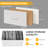 Berlina 5 Drawers Dresser For Bedroom, Wide Chest Fabric Dresser, Storage Organizer For Closet, Hallway-869253611