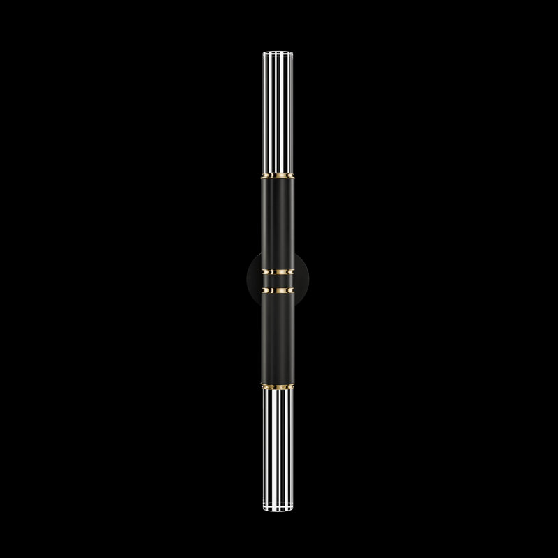 LED Wallchiere, Black/Brass