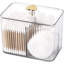 Organisateur de salle de bain transparent à 3 sections