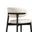 Ensemble de 2 chaises de salle à manger de style Mid-Century avec pieds en bois