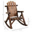 Outdoor Wooden Rocking Chair, Adirondack Rocking Patio Chair