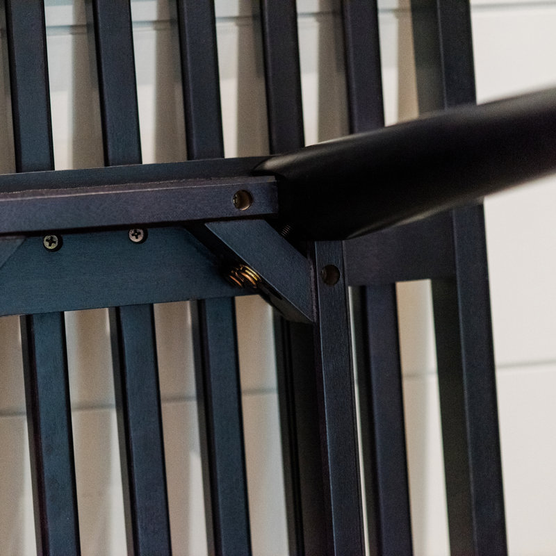  Wilhoit Solid Wood Bench, Black