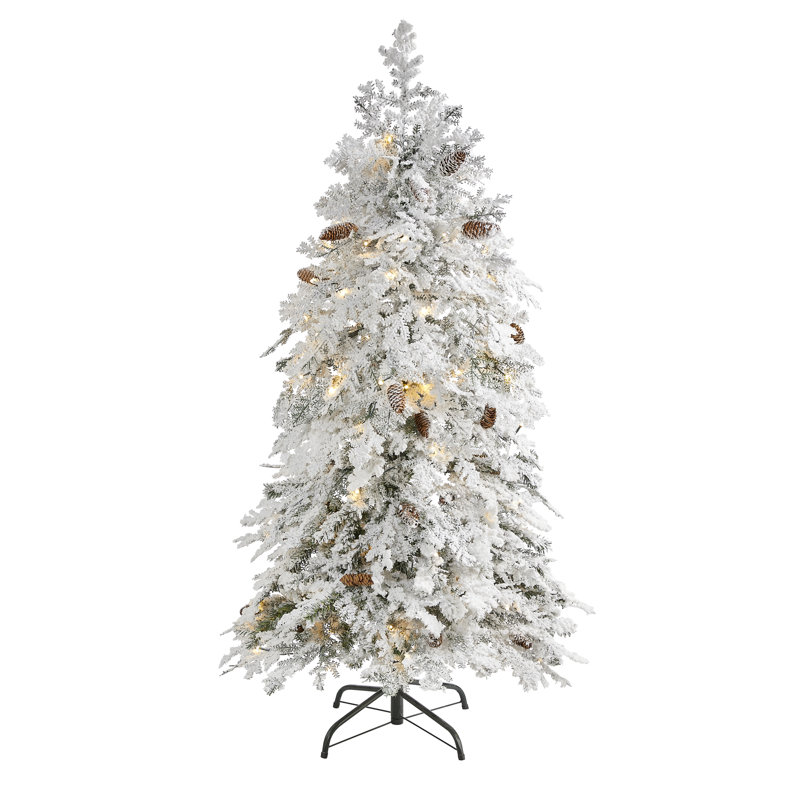 Lighted Artificial Christmas Tree, 5' H